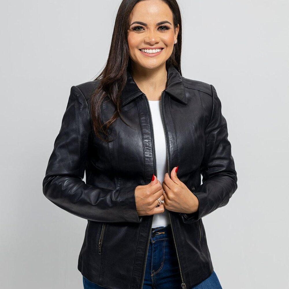 Patricia Womens Fashion Leather Jacket